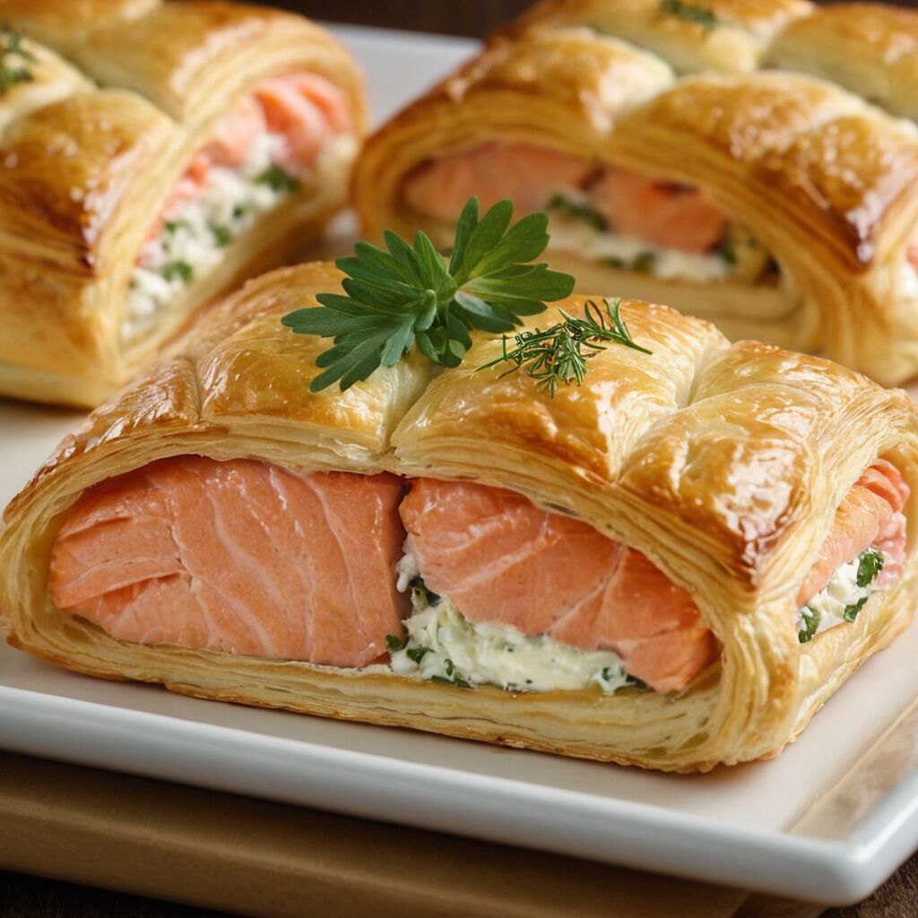 Lachs in Blätterteig mit Frischkäse: Ein köstliches Rezept für besondere Anlässe
