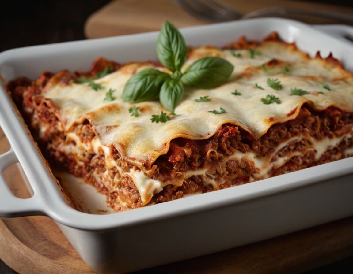 Auflaufform schichten: Nudeln, Fleisch, Creme - Lasagne mit Creme Fraiche: Ein cremiges Rezept für den perfekten Genuss