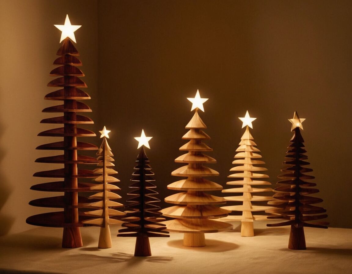 Langlebig und wiederverwendbar für mehrere Jahre - Skandinavischer Weihnachtsbaum aus Holz: Nachhaltige Deko für die Festtage