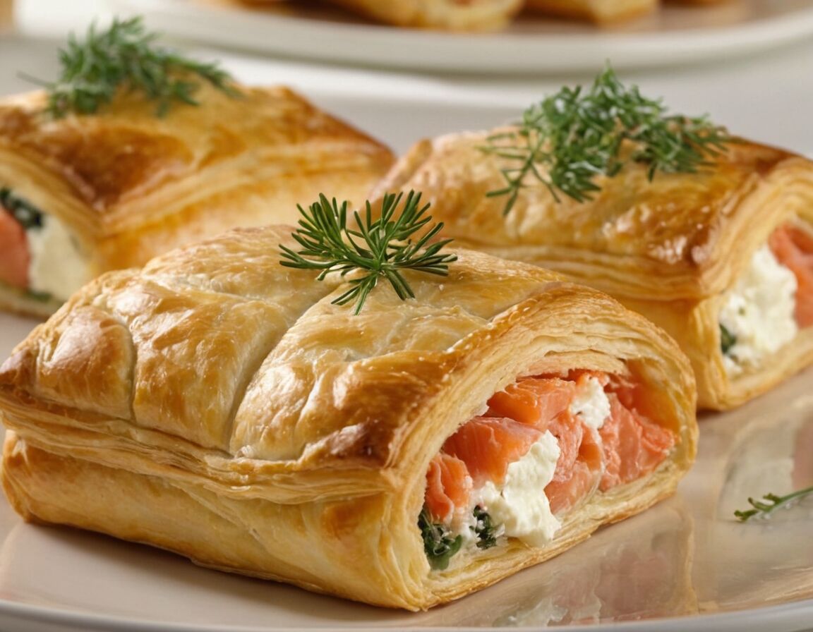 Blätterteig um den Lachs verschließen - Lachs in Blätterteig mit Frischkäse: Ein köstliches Rezept für besondere Anlässe