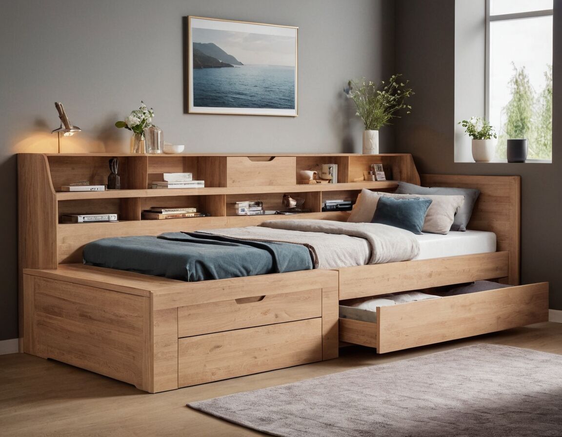 Komfortabler Liegekomfort trotz Stauraum - Bett 120x200 mit Stauraum: Die perfekte Lösung für kleine Schlafzimmer