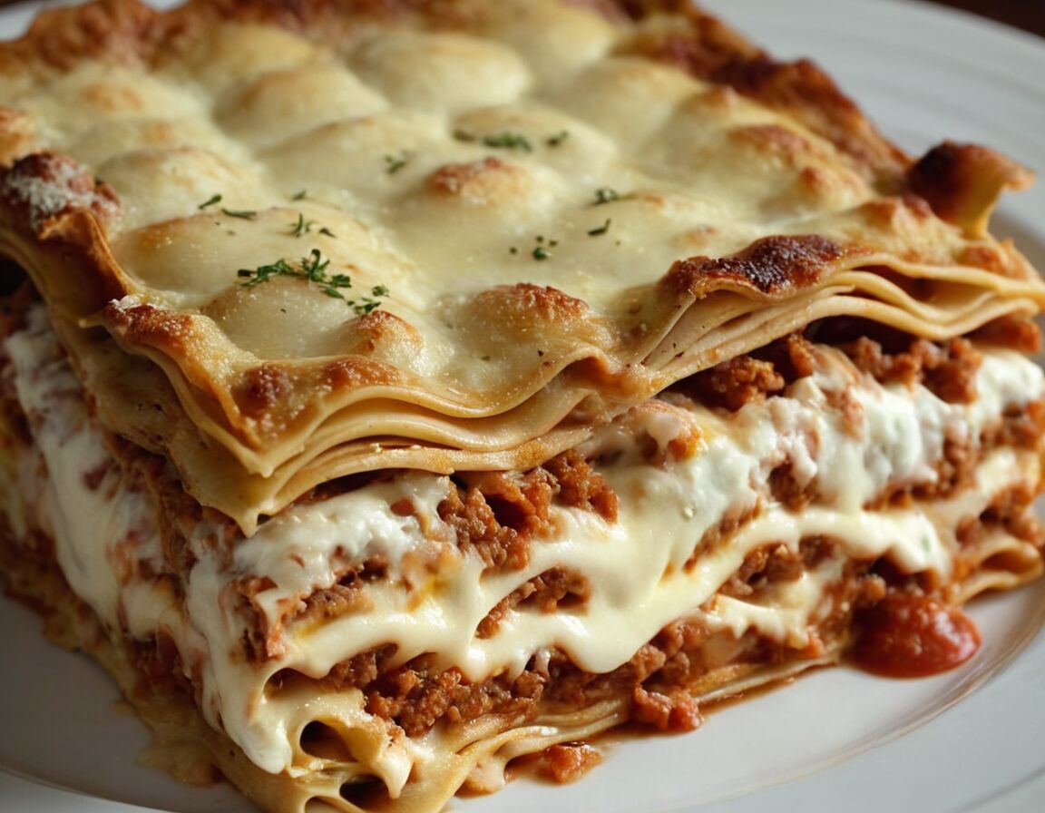 Mit Käse bestreuen, im Ofen backen - Lasagne mit Creme Fraiche: Ein cremiges Rezept für den perfekten Genuss