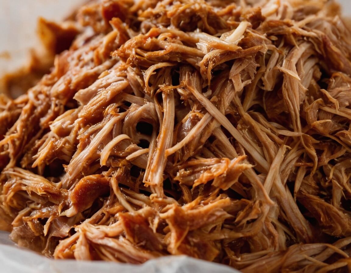 Pulled Pork aus dem Beutel nehmen und abziehen - Pulled Pork Sous Vide: Perfekte Zubereitung für saftigen Genuss