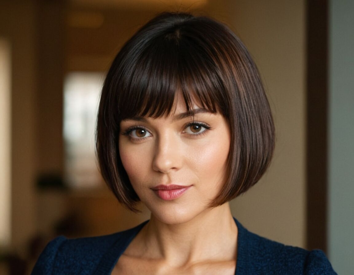 Styling-Tipps für abwechslungsreiche Looks - Durchgestufter kurzer Bob mit Pony: Der Trendlook für einen frischen Haarschnitt