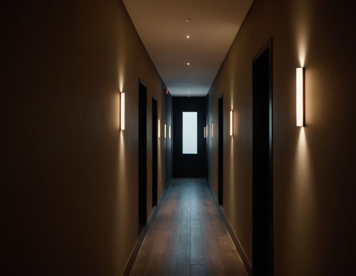 Klare Linien und minimale Dekorationen für Ordnung - Schmalen dunklen Flur gestalten: Tipps für mehr Licht und Raumgefühl