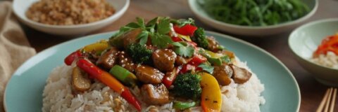 Schnelle Reispfanne mit Gemüse: Ein einfaches Rezept für gesunde Mahlzeiten in 30 Minuten