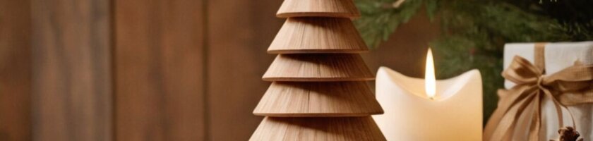 Skandinavischer Weihnachtsbaum aus Holz: Nachhaltige Deko für die Festtage