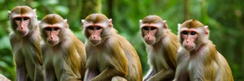 Die Affen rasen durch den Wald: Ein faszinierender Blick auf das Leben der Primaten in ihrem natürlichen Habitat