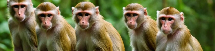 Die Affen rasen durch den Wald: Ein faszinierender Blick auf das Leben der Primaten in ihrem natürlichen Habitat